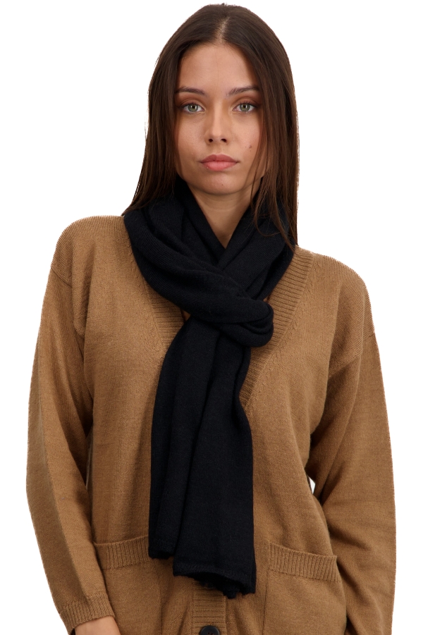 Baby Alpakawolle kaschmir pullover damen vancouver schwarz 210 x 45 cm